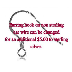 sterling silver ear wire